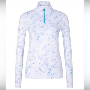 LoveShackFancy x Fire + Ice Floral Quarter Zip Pullover Size M
